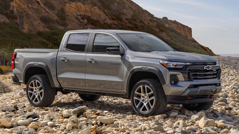 2024 Chevrolet Colorado Z71 in silver.